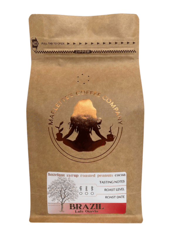 Brazil coffee bag white